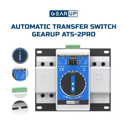 GearUP ATS-2Pro 63A Dual Power Automatic Transfer Switch