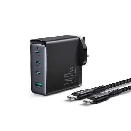 Joyroom 140W GaN Ultra Fast Charger JR-TCG05 (C to C 1.2m Cable Included)