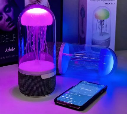 Creative Bluetooth Jellyfish Speaker with Colorful Octopus Lights