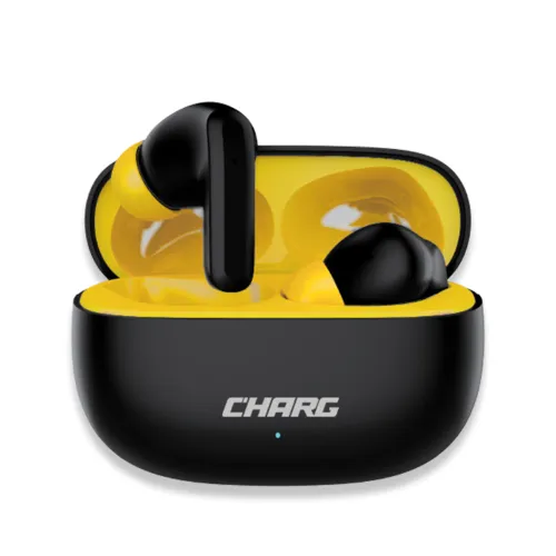 CHARG BASS TWS Earbuds Black with 13mm Bass Drivers