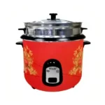 Kiam Double Pot Rice Cooker 1.8L Stainless Steel