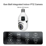 Dual Lens V380 Pro PTZ Bulb IP Night Vision Camera - Image 2