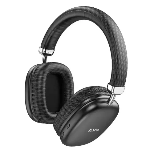 Hoco W35 Wireless Bluetooth Headphone with 40 Hours Battery Life Black and Silver
