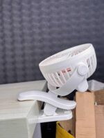 P8 USB Small Handheld Rechargeable Clip Fan-2400mAh Battery - Image 2