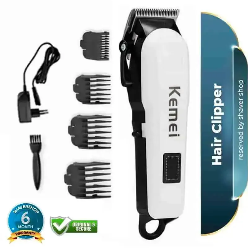 Kemei KM-809A Electric Trimmer 12W Rechargeable Hair Clipper Grooming Kit