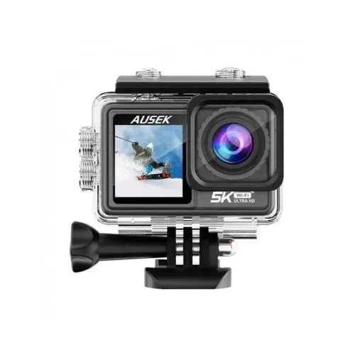 Ausek AT-S81TR Combo 5K 30fps EIS Waterproof Action Camera with Dual Screen