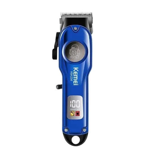 Kemei KM-234 Cordless Precision Hair Trimmer with LED Display and Stainless Steel Blades