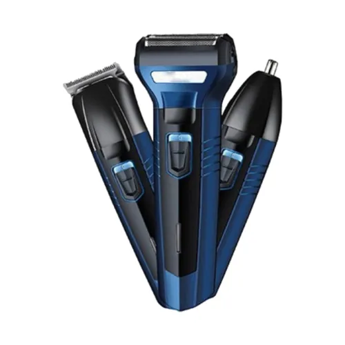 Kemei KM-6330 3-in-1 Hair & Beard Trimmer with Titanium-Plated Blades