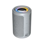 Fantech NeraBox BS154 Portable Bluetooth Speaker in grey featuring RGB glow lighting.