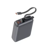 QCY PB20A 20000mAh 45W PD Fast Charging Mini Power Bank with Built-in Type C Cable - Image 3
