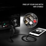 UGREEN 10591 3.5mm Male to 2RCA Male Audio Cable - 5m (Black) - Image 2