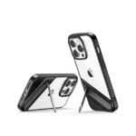 UGREEN 15034 Silky Silicone Protective Case for iPhone 14 Pro Max Black LP632 premium back cover showing its camera cutout and soft microfiber interior lining on a white background