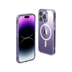 UGREEN 90924 Kickstand Protective Case for iPhone 14 Black LP633 protective back cover showing its foldout metal kickstand and raised camera lip on a clean background