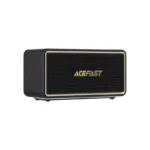 ACEFAST K3 Max Portable Wireless Speaker with dual premium karaoke microphones showing high-power mesh grill design and integrated acoustic control buttons