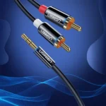 UGREEN 10590 3.5mm Male to 2RCA Male Audio Cable - 3m (Black) - Image 3