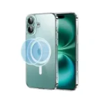 UGREEN 45921 Classy Clear Magnetic protective phone case model CA109 showing its ultra-slim transparent body with an embedded strong magnetic circle array tailored perfectly for iPhone 16