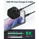 UGREEN CD137 (50577) 20W USB-C PD Fast Wall Charger with Type-C to Lightning Cable UK Plug (Black) - Image 2