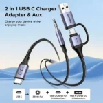 UGREEN 45009 CM772 USB-C to 3.5mm Audio and Charging 2-in-1 Adapter Cable - Image 2