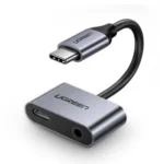 UGREEN 50596 2 Ports USB-C Hub + 3.5mm Audio multi port expansion adapter adapter shown in image_72eee5.png