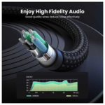 UGREEN 20899 3.5mm Female to 2 Male Audio Cable Aluminum Case (Black) - Image 3