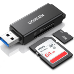 UGREEN 40752 USB 3.0 to SD and TF Dual Slot Memory Card Reader (Black) - Image 2