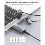 UGREEN 80864 USB External Stereo Sound Adapter with Volume Control - Image 2
