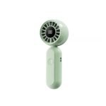 WiWU Wi-FS017 Bubble Pro Mini Handheld Fan portable rechargeable pocket fan showing compact lightweight body bubble design multi speed setting button Type-C charging port front view cute color choices