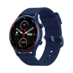 XTRA Active R16 Smart Watch showing a classic round polycarbonate smart watch case with a bright 1.39-inch HD circular touch screen display, dual physical side navigation buttons, and a premium 22mm active gray silicone wrist strap layout view