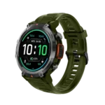 XTRA Active R28 Smart Watch showing a sleek modern rectangular smartwatch frame with a clear 1.96-inch touchscreen display and a comfortable silicone strap