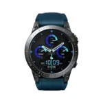 Zeblaze Ares 3 Pro Smart Watch showing a rugged, premium metallic round frame with a vivid 1.43-inch AMOLED display and a comfortable, durable silicone strap