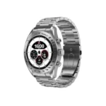 Weofly Aurora 2 Smart Watch with a premium round HD display screen and a metallic chassis shown in image_72eee5.png