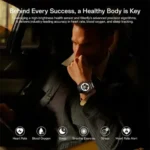 Weofly Aurora 2 Smart Watch with a premium round HD display screen and a metallic chassis shown in image_72eee5.png
