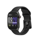 Kieslect Balance D1 Smart Watch showing a sleek premium round metallic smartwatch frame with a vibrant 1.43-inch AMOLED display and a soft comfort-fit strap view