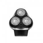 ENCHEN Blackstone men's electric shaver in black color with 3D floating heads and open pop-up trimmer turn on