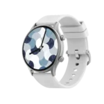 BWOO BO-WA03 Smart Watch showing a sleek modern rectangular smartwatch frame with a clear 1.83-inch touchscreen display and a comfortable silicone strap