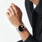 BWOO BO-WA03 Smart Watch showing a sleek modern rectangular smartwatch frame with a clear 1.83-inch touchscreen display and a comfortable silicone strap