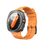 BWOO BO-WA09 smart watch with premium round HD display screen and a sleek zinc alloy chassis shown in image_72eee5.png
