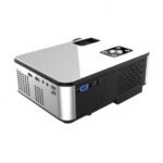Cheerlux C9 Full HD 3600 Lumens LED Projector With TV Port showing premium white chassis rear ports configuration and front optical glass projection lens