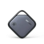 UGREEN CM816 45297 ultra compact square smart tracker device in a sleek matte finish showcasing an integrated key ring attachment loop and clean minimal lines alongside an opening indicator slot Head