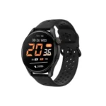 Weofly Curve 2 smart watch with premium round display screen and a sleek metallic chassis shown in image_72eee5.png