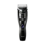 Panasonic ER-GB37 2-in-1 wet and dry rechargeable cordless hair and beard trimmer with built-in quick adjust length dial, attachment comb, and charging adapter turn on