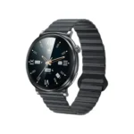 KFI GT6 Smart Watch showing a sleek modern rectangular smartwatch frame with a vibrant 1.96-inch AMOLED display and a comfortable silicone strap