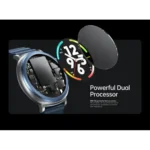 Awei H18 Smart Watch with round 1.43 inch AMOLED display and metallic frame shown in image_72eee5.png