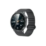 Awei H18 Smart Watch with round 1.43 inch AMOLED display and metallic frame shown in image_72eee5.png