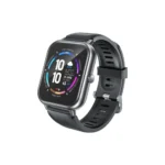 Awei H25 Smart Watch showing the 1.83-inch front square HD touch screen dial design and premium silicone wrist strap layout