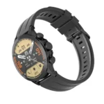 Imilab IMIKI Xplorer Pro smart watch with premium round AMOLED display screen and a sleek metallic chassis shown in image_72eee5.png