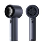 JisuLife Handheld Fan Pro1 - 3600mAh - Blue showing the premium matte blue body shell, front safety air duct grille, and side speed scroll wheel layout