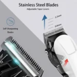 Kemei KM-809A Professional Cordless Hair Clipper and Trimmer - Image 4