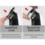 Kemei KM-809A Professional Cordless Hair Clipper and Trimmer - Image 5