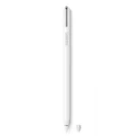 UGREEN 90915 Smart Stylus Pen for iPad LP452 showing a sleek matte white active digital pencil with a fine pom tip, flat magnetic edge structure, hidden LED power indicator lights, and a modern charging slot setup view